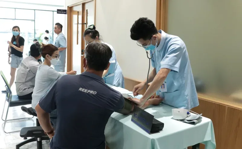BỆNH VIỆN SANTE KHÁM SỨC KHỎE CHO CÔNG TY SẢN XUẤT VÀ DỊCH VỤ REEPRO