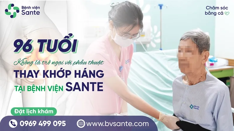 96세의 고령도 인공고관절 치환술의 걸림돌이 되지 않습니다 - SANTE 병원 빈탄, 호치민