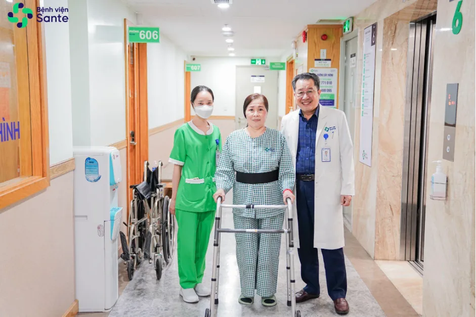VIỆT KIỀU HÀ LAN VỀ VIỆT NAM THAY LẠI KHỚP GỐI SAU LẦN ĐẦU THẤT BẠI - Bệnh viện SANTE Bình Thạnh, TP.HCM
